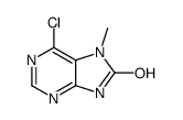 6-Chloro-7-methyl-7H-purin-8(9H)-one结构式