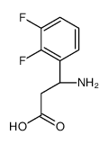 (3S)-3-amino-3-(2,3-difluorophenyl)propanoic acid Structure