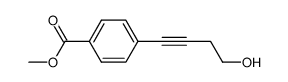 35 4-(4-羟基丁-1-炔基)苯甲酸甲酯结构式