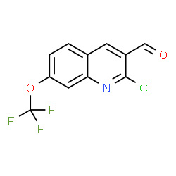 2-氯-7-(三氟甲氧基)喹啉-3-甲醛结构式