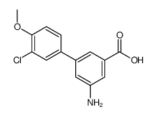 3-amino-5-(3-chloro-4-methoxyphenyl)benzoic acid Structure