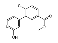 methyl 4-chloro-3-(2-oxo-1H-pyridin-4-yl)benzoate结构式