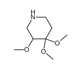 3,4,4-trimethoxy-piperidine结构式