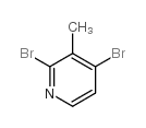 2,4-二溴-3-甲基吡啶结构式