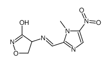 4-[(1-methyl-5-nitroimidazol-2-yl)methylideneamino]-1,2-oxazolidin-3-one结构式