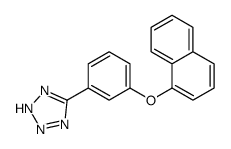 5-[3-(1-萘氧基)苯基]-2H-四唑结构式