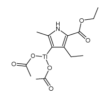 ethyl 4-[bis(acetoxy)thallio]-3-ethyl-5-methylpyrrole-2-carboxylate Structure