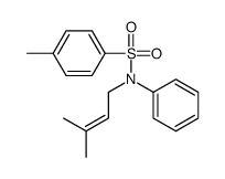 4-methyl-N-(3-methylbut-2-enyl)-N-phenylbenzenesulfonamide Structure