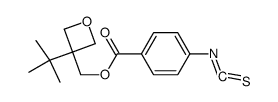 3-(((p-isothiocyanatobenzoyl)oxy)methyl)-3-tert-butyloxetane Structure