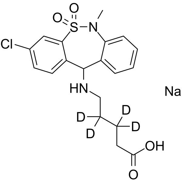 Tianeptine Metabolite MC5-d4 sodium salt图片