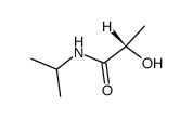 Propanamide, 2-hydroxy-N-(1-methylethyl)-, (S)- (9CI)结构式