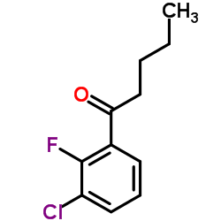 1-(3-Chloro-2-fluorophenyl)-1-pentanone Structure