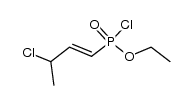 3-chloro 1-butenyl-phosphonochloridic acid, ethyl ester Structure