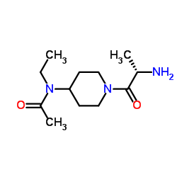 N-[1-(L-Alanyl)-4-piperidinyl]-N-ethylacetamide结构式