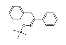 1,2-diphenylethanone O-trimethylsilyl oxime结构式
