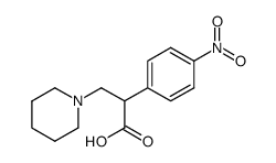 α-(p-nitrophenyl)-β-(N-piperidyl)propionic aicd结构式
