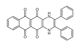 2,3-diphenyl-1,4-dihydronaphtho[3,2-g]quinoxaline-5,6,11,12-tetrone Structure