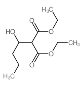 diethyl 2-(1-hydroxybutyl)propanedioate Structure