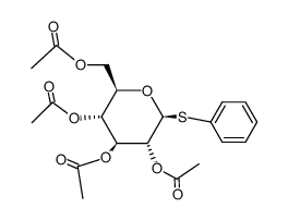 .alpha.-D-Glucopyranoside, phenyl 1-thio-, tetraacetate结构式