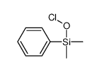 [dimethyl(phenyl)silyl] hypochlorite Structure