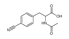 2-乙酰氨基-3-(4-氰基苯基)-丙酸结构式