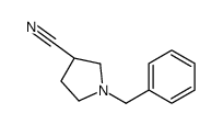 (S)-1-苄基-吡咯烷-3-甲腈结构式