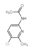 2-乙酰氨基-5-氯-6-甲基吡啶结构式