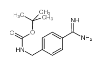 4-甲脒基苄基氨基甲酸叔丁酯结构式