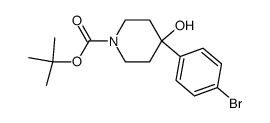 1-Boc-4-(4-溴苯基)-哌啶-4-醇结构式