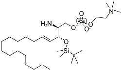 3-O-tert-Butyldimethylsilyl-D-erythro-sphingosylphosphorylcholine Structure