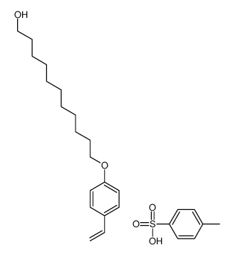 11-(4-ethenylphenoxy)undecan-1-ol,4-methylbenzenesulfonic acid结构式