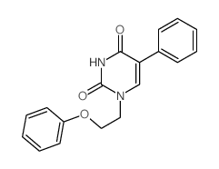 1-(2-phenoxyethyl)-5-phenyl-pyrimidine-2,4-dione Structure