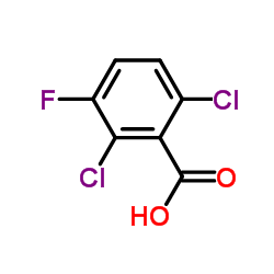2,6-二氯-3-氟苯甲酸结构式