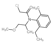 2-氯-N-(2-乙基-6-甲基苯基)-N-[(1R)-2-甲氧基-1-甲基乙基]乙酰胺结构式