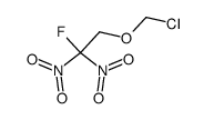 2-fluoro-2,2-dinitroethyl chloromethyl ether结构式