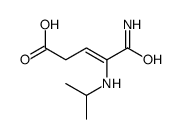5-amino-5-oxo-4-(propan-2-ylamino)pent-3-enoic acid结构式