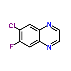 6-Chloro-7-fluoroquinoxaline Structure