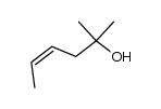 cis-2-methyl-4-hexen-2-ol Structure
