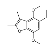 5-Ethyl-4,7-dimethoxy-2,3-dimethylbenzofuran Structure