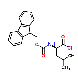 Fmoc-D-亮氨酰氯结构式