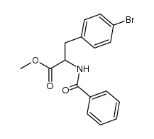 methyl (N-benzoyl)-4'-bromophenylalaninate Structure