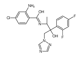 2-Amino-4-chloro-N-[(1R,2R)-2-(2,4-difluorophenyl)-2-hydroxy-1-methyl-3-(1H-1,2,4-triazol-1-yl)propyl]benzamide结构式
