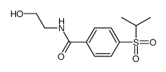 N-(2-Hydroxyethyl)-p-(isopropylsulfonyl)benzamide结构式