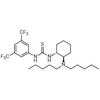 1-(3,5-Bis(trifluoromethyl)phenyl)-3-((1R,2R)-2-(dipentylamino)cyclohexyl)thiourea Structure