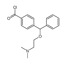 4-[2-(dimethylamino)ethoxy-phenylmethyl]benzoyl chloride结构式