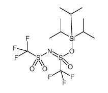 triisopropylsilyl trifluoro-N-((trifluoromethyl)sulfonyl)methanesulfonimidate Structure