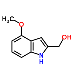 (4-Methoxy-1H-indol-2-yl)methanol structure