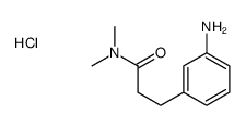 3-氨基-N,N-二甲基苯丙酰胺结构式