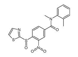 N-甲基-N-(2-甲基苯基)-3-硝基-4-(2-噻唑磺酰基)-苯胺结构式