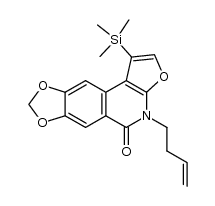 4-(but-3-enyl)-7,8-methylenedioxy-1-trimethylsilylfurano[2,3-c]isoquinol-5-one Structure